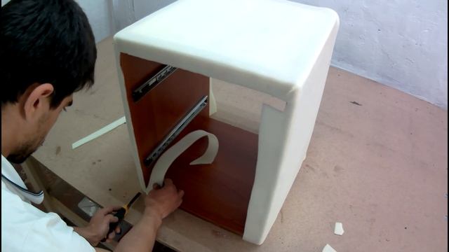 Как сделать мягкую тумбу? DIY Bedside Table