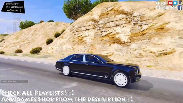 Bentley Mulsanne 2010 Admiral Edition - GTA V MOD _REVIEW смотреть онлайн