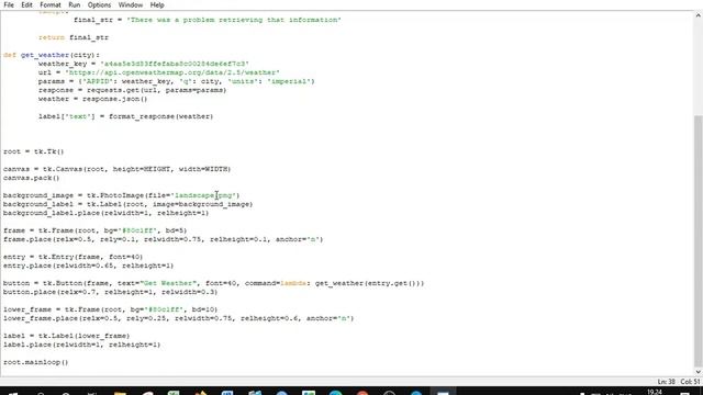 Making a weather "app" in python смотреть онлайн