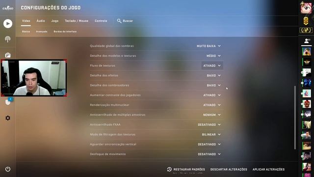 A MELHOR CONFIGURAÇÃO DE VÍDEO PARA AUMENTAR FPS (ATUALIZADO 2023) E TER MAIS DESEMPENHO NO CS:GO! смотреть онлайн