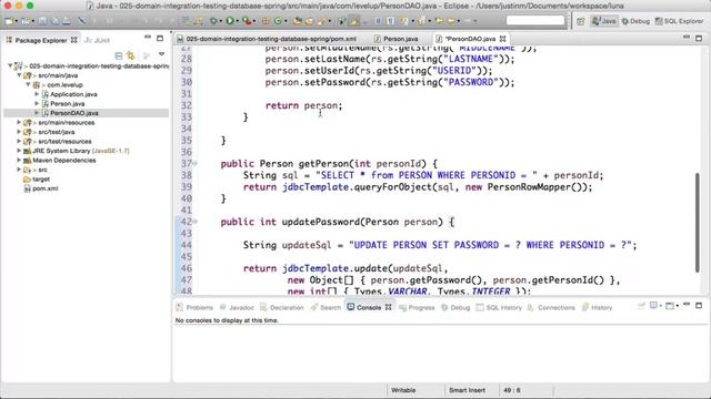 Screencast #25: Writing a domain integration test against database смотреть онлайн