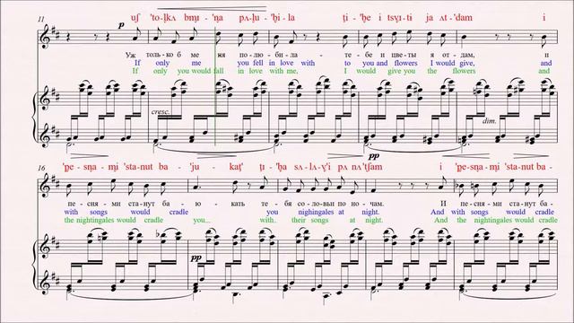 Rimsky-Korsakov "Out Of My Tears" [RUSSIAN DICTION GUIDE - FAST] смотреть онлайн