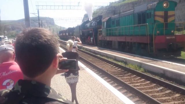 Поезд "ПОБЕДЫ" станция Инкерман смотреть онлайн