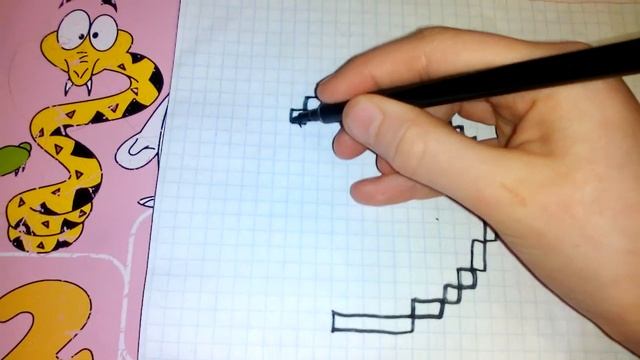 Рисунки по клеточкам ! Смайлик ! #1 смотреть онлайн