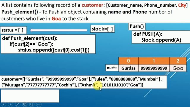STACK IN PYTHON QUESTION NO-1 смотреть онлайн