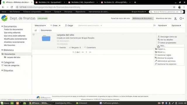Alfresco Community Edition instalación y funcionamiento смотреть онлайн