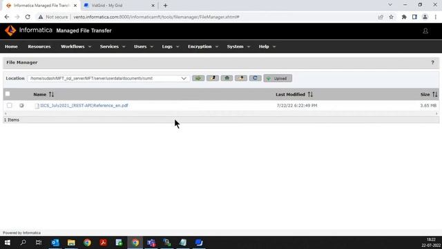File Manager in Managed File Transfer смотреть онлайн
