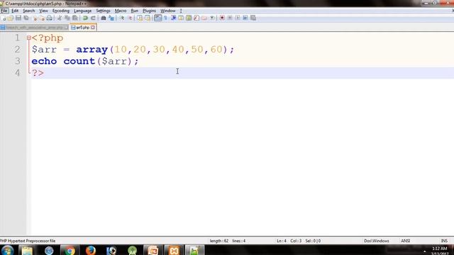 Count function in php / How to get the length of array in php смотреть онлайн