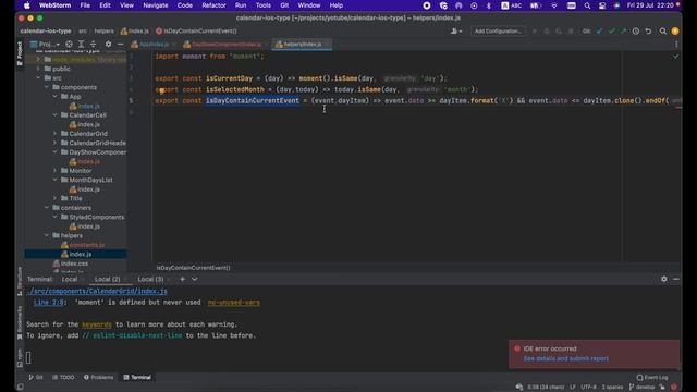#javascript #calendar ReactJS Calendar #10 Добавляем режим отображения текущего дня смотреть онлайн
