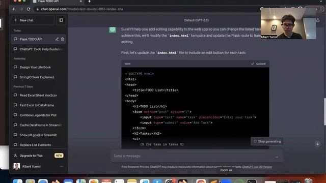 ChatGPT Demo by Alber Yumol смотреть онлайн
