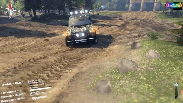 SpinTires - обзор мода ( ВАЗ 2131 Нива ) смотреть онлайн