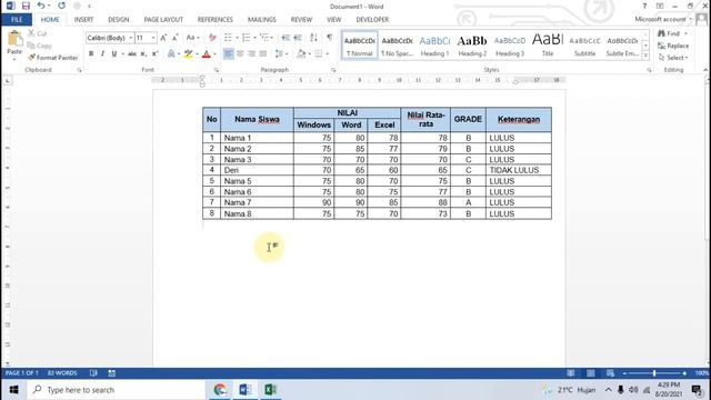 Cara Integrasi Word dan Excel | Integrasi Data смотреть онлайн