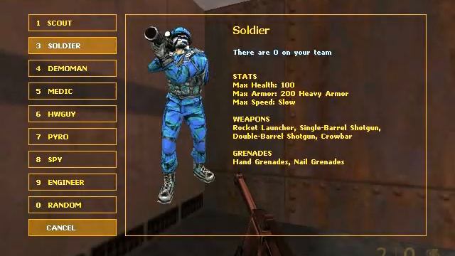 классы в Team Fortress Classic смотреть онлайн