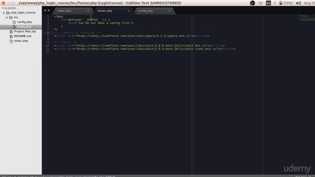 Create a PHP Login and Registration System From Scratch 2018 : Global Config Setup смотреть онлайн