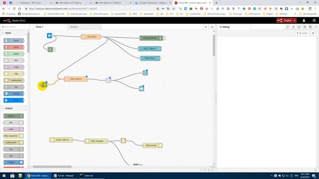 IBM IoT&Node red Part 9:Alarm trigger rules with node red смотреть онлайн