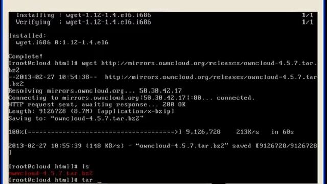 OwnCloud installation on CentOs 6 смотреть онлайн