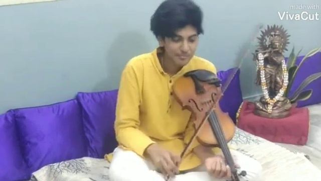 Krishna's Flute music| violin cover | Krishna's theme Song | Mahabharat смотреть онлайн