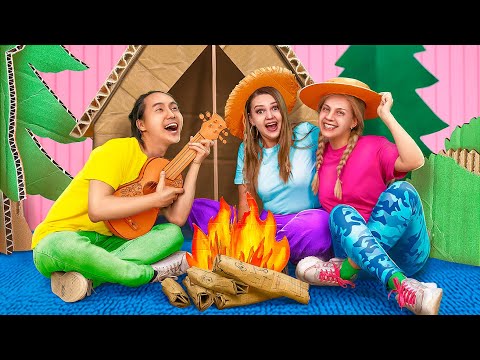 Делаем картонный кемпинг дома _ 24 часа челлендж.mp4 смотреть онлайн