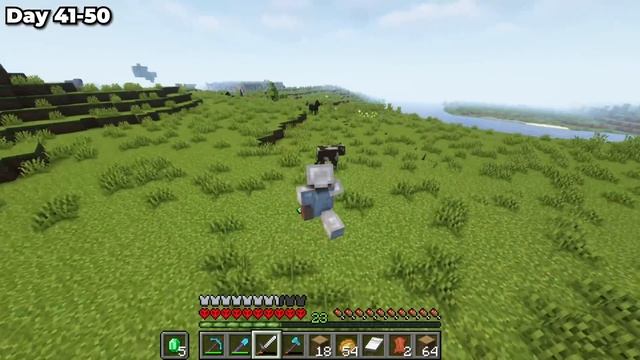 I Survived 100 Days in a 1x1 Expanding Border in Minecraft Hardcore смотреть онлайн