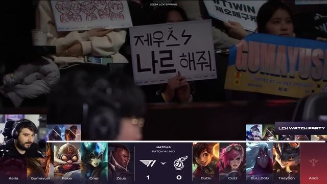 ¡ZEUS ESTA EN SU PRIME! || T1 VS KDF || FAKER FEDEADO ES IMPARABLE EN LCK || FIFINE AmpliGame AM8T смотреть онлайн