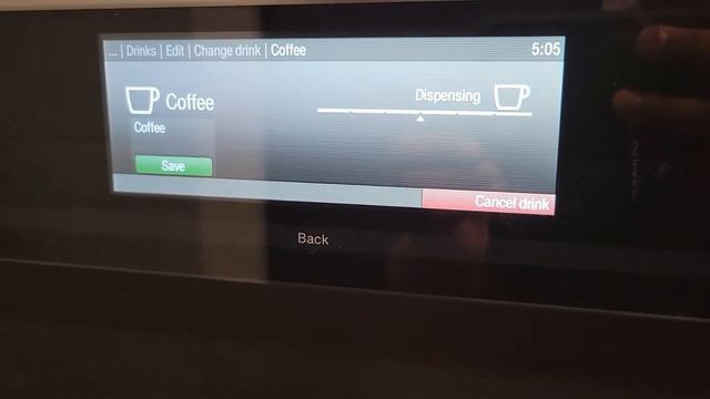 Setting up Portion size and Coffee Strength смотреть онлайн