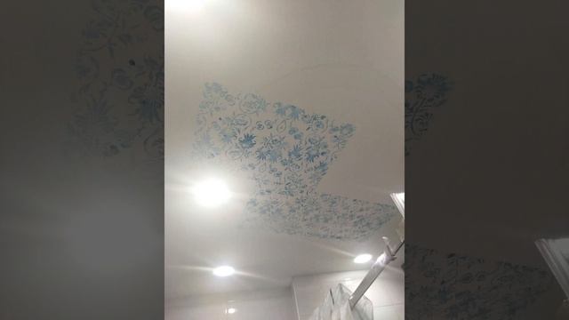 Роспись натяжного потолка смотреть онлайн