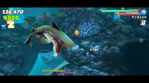 Играем в игру мультик Акула и кушаем все подряд На выживание 6+