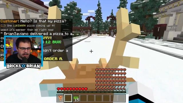 Festive Pizza Delivery Simulator! - Minecraft Map Simulator with Bricks 'O' Brian смотреть онлайн