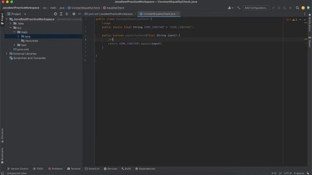 [Short][Java] Equality Check Order Best Practice смотреть онлайн