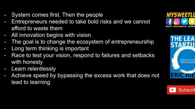 The Lean Startup by Eric Ries SUMMARY Part Three: Accelerate Chapter 13 Epilogue: Waste Not смотреть онлайн