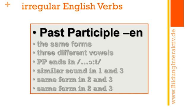 Irregular English Verbs (1): Past Participles ending in "-en" смотреть онлайн
