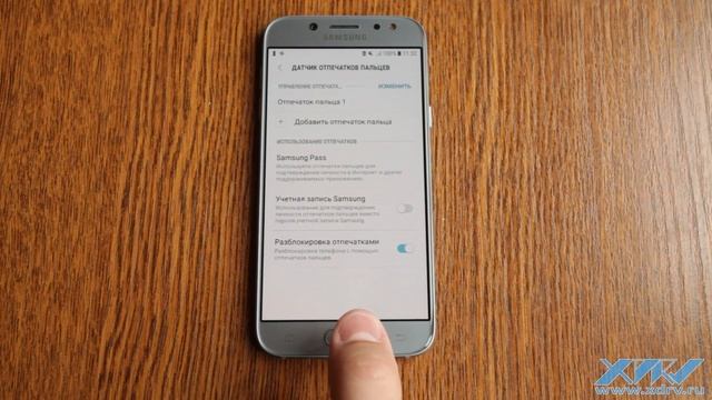 Сканер отпечатков в Samsung Galaxy J5 (2017) (XDRV.RU) смотреть онлайн