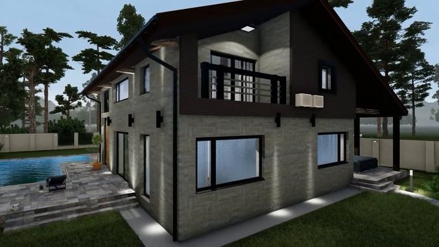 Продам. Дом в Крыму. Проект. Коттедж с мансардой. смотреть онлайн