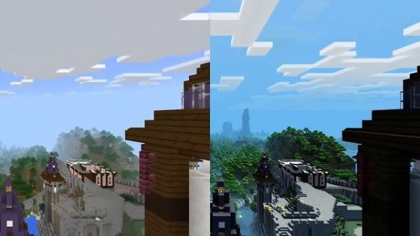 Minecraft 4K Super Duper Graphics GAMEPLAY (Xbox One X)