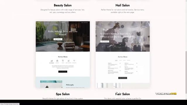 Chrie Beauty Salon WordPress Theme skin care salon Website Builder смотреть онлайн