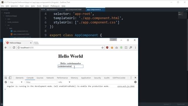 Angular 4 Tutorial 14: ngModel and two way data binding смотреть онлайн