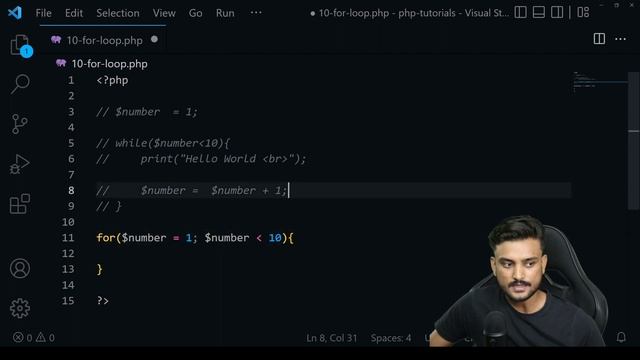 For Loops - Beginner PHP Tutorial - Part 10 - Hindi смотреть онлайн