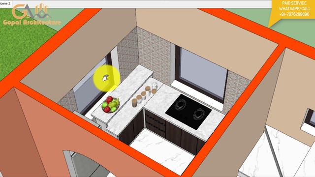 40'-0"x30'-0" 3 Bedroom 3D House Design With Layout Plan | 40x30 Home Plan | Gopal Architecture смотреть онлайн