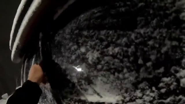 Встретил первую пургу:)