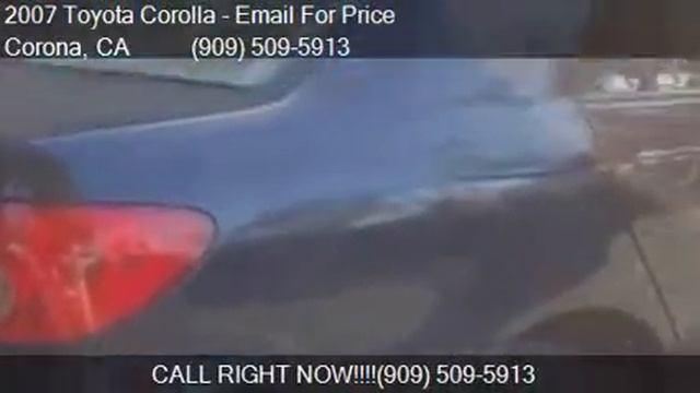 2007 Toyota Corolla CE Sedan 4D for sale in Corona, CA 92879 смотреть онлайн