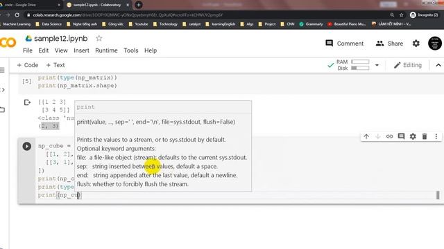[DS] Numpy cơ bản (Numpy array) смотреть онлайн