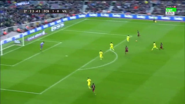 Barcelona 3-0 Villarreal (Liga BBVA 2015/2016) смотреть онлайн