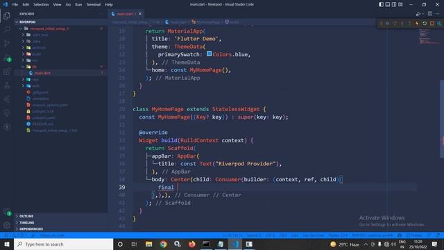 #5 || Flutter Riverpod 2.0 Tutorial Series || Reading the created Provider with Consumer смотреть онлайн