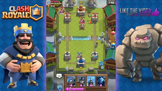 Clash Royale - Amazing Golem + Guards Deck and Strategy for Arena 7 and Arena 8 смотреть онлайн