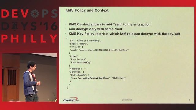 DevOpsDays Philly 2016 - Application Secret Management with AWS KMS by Andrey Utis смотреть онлайн