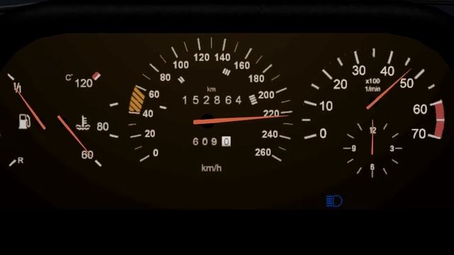 2.8L I6 Mercedes W124 280E (1991-1994) 0-265 (km/h) (BeamNG.drive) смотреть онлайн