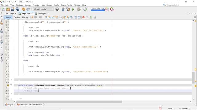 how to create show password in java login application смотреть онлайн