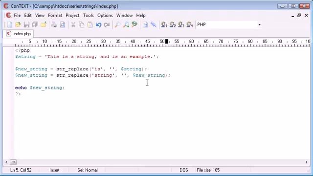 PHP 51 String Functions Replacing Predefined Part of a String смотреть онлайн