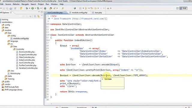 Tự học Zend Framework - Bài 38 Sử dụng class JSON смотреть онлайн