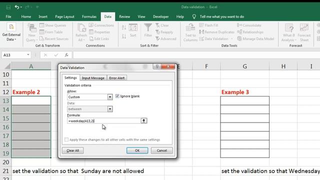 DATA VALIDATION WITH DYNAMIC TABLE| RESTRICT WEEKDAYS WITH DATA VALIDATION|ADVANCE EXCEL HINDI VIDE смотреть онлайн